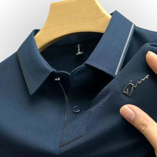 LUXURIÖSES KURZARM-POLOSHIRT 1+1 GRATIS