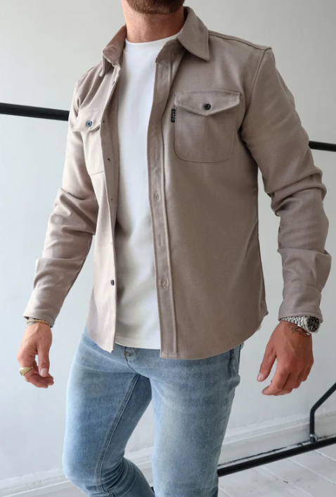 Hemdjacke mit Knopfleiste