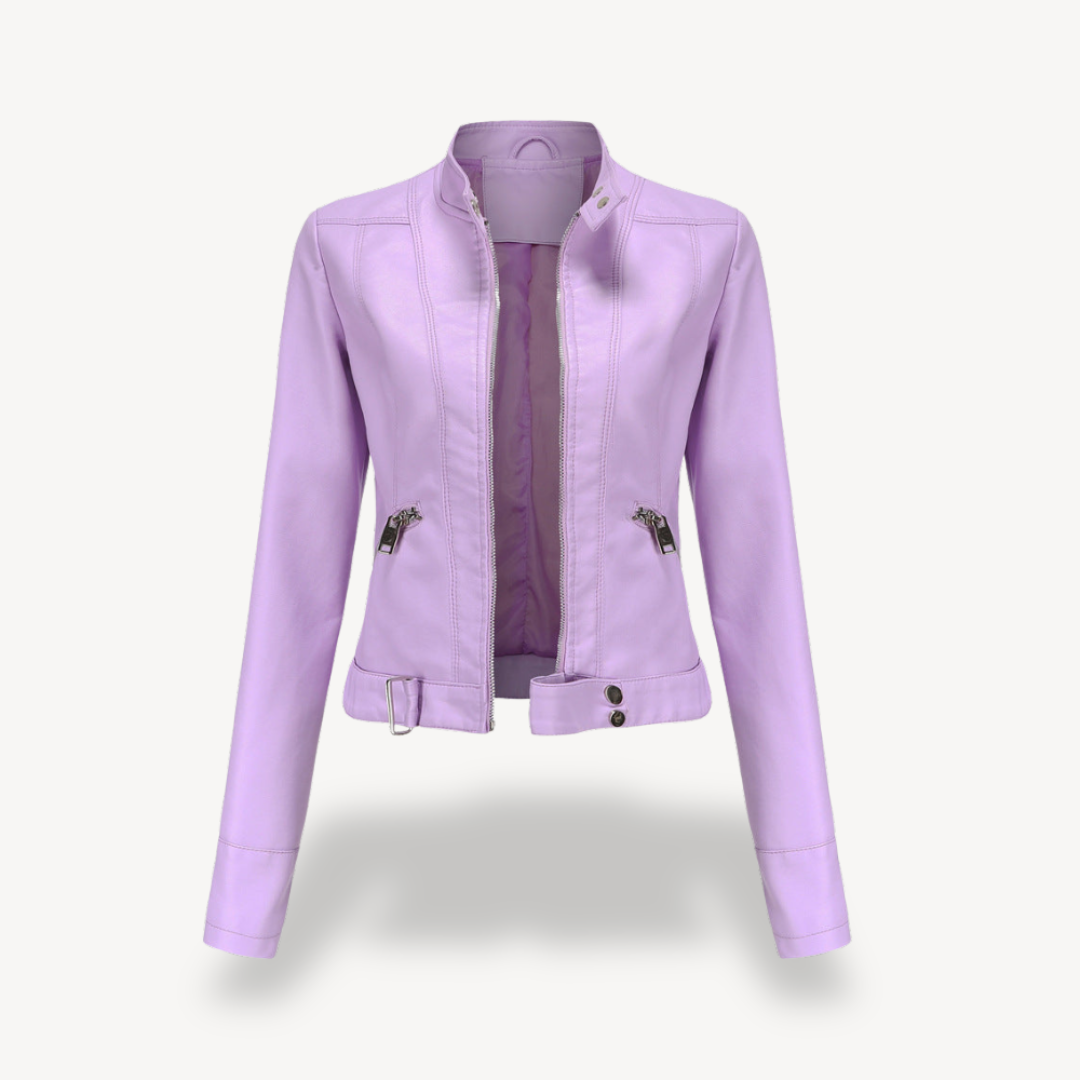 Heidi-Mode | Fake-Leder Bikerjacke für Frauen