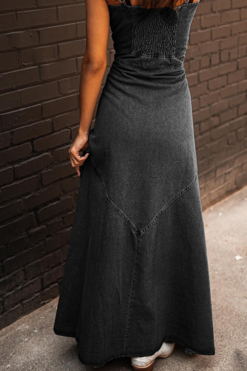 Heidi-Mode | Schöne Composure Denim Maxi Kleid