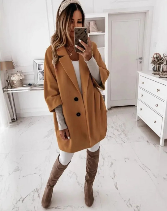 Chic Locker Fallender Trenchcoat Damen