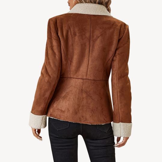 Heidi-Mode | Damen Fleece-Futter Wildlederjacke
