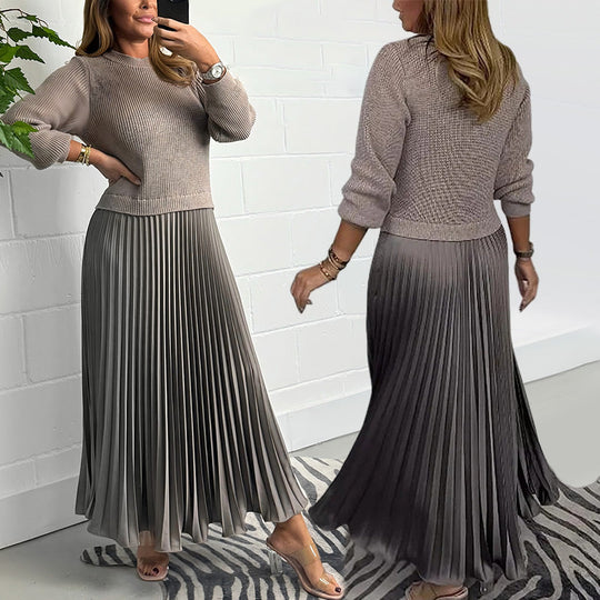 Heidi-Mode | Elegante und Stilvolle Plissierte Kleider mit Rundsaum