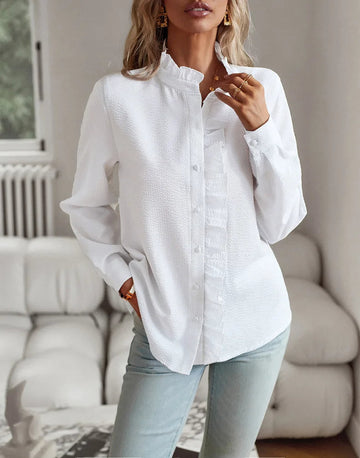 Elegante Bluse mit Rüschen