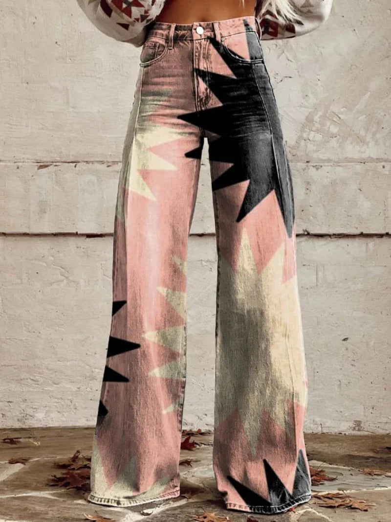 Heidi-Mode | Bedruckte Weite Hose