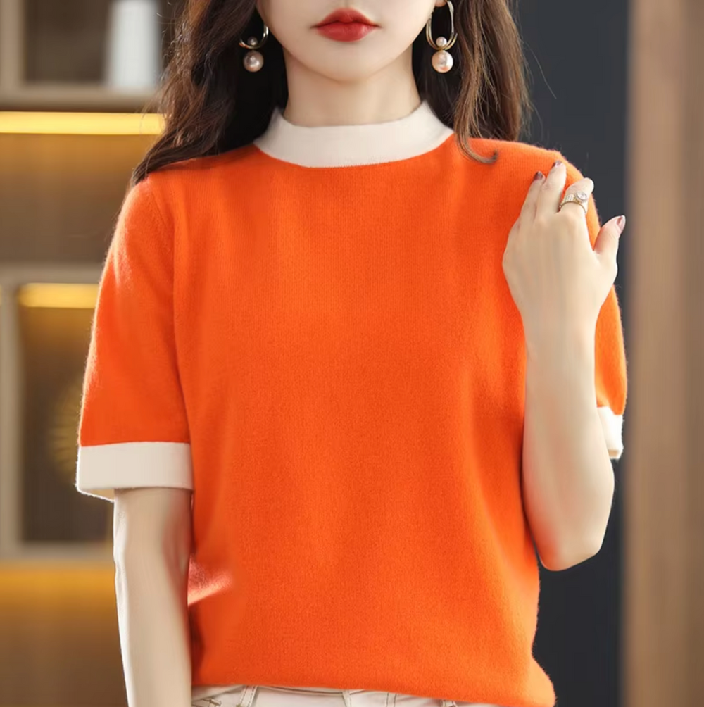 Heidi-Mode | Kurzarm-Pullover aus Kaschmir