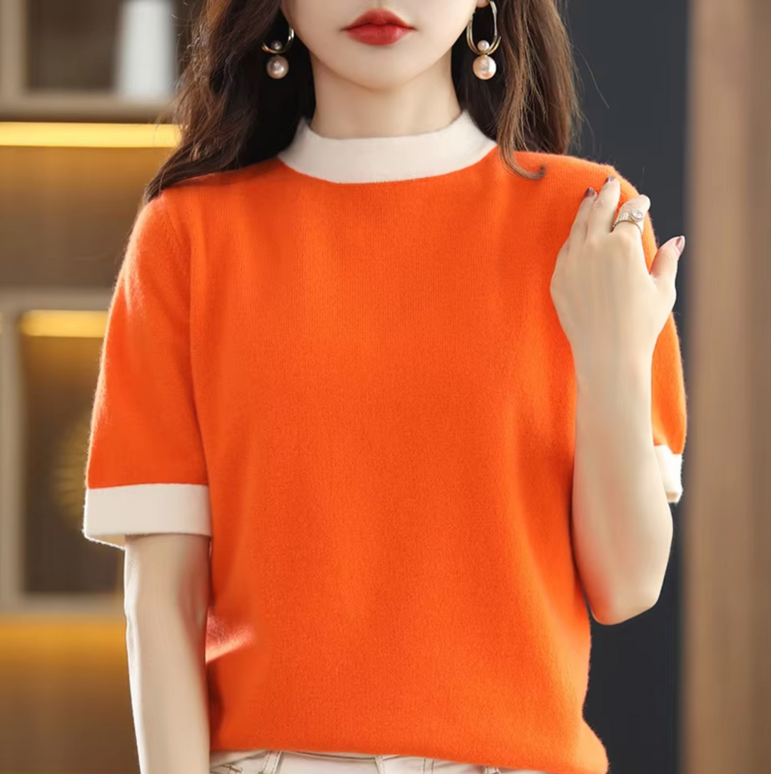 Heidi-Mode | Kurzarm-Pullover aus Kaschmir
