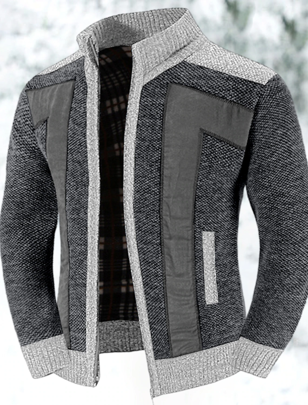 Herren Zip-Cardigan