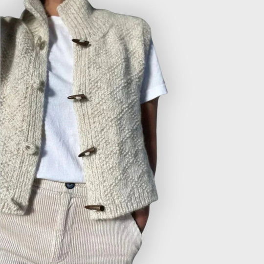 Heidi-Mode | Sophisticated Ärmelloses Strickwesten