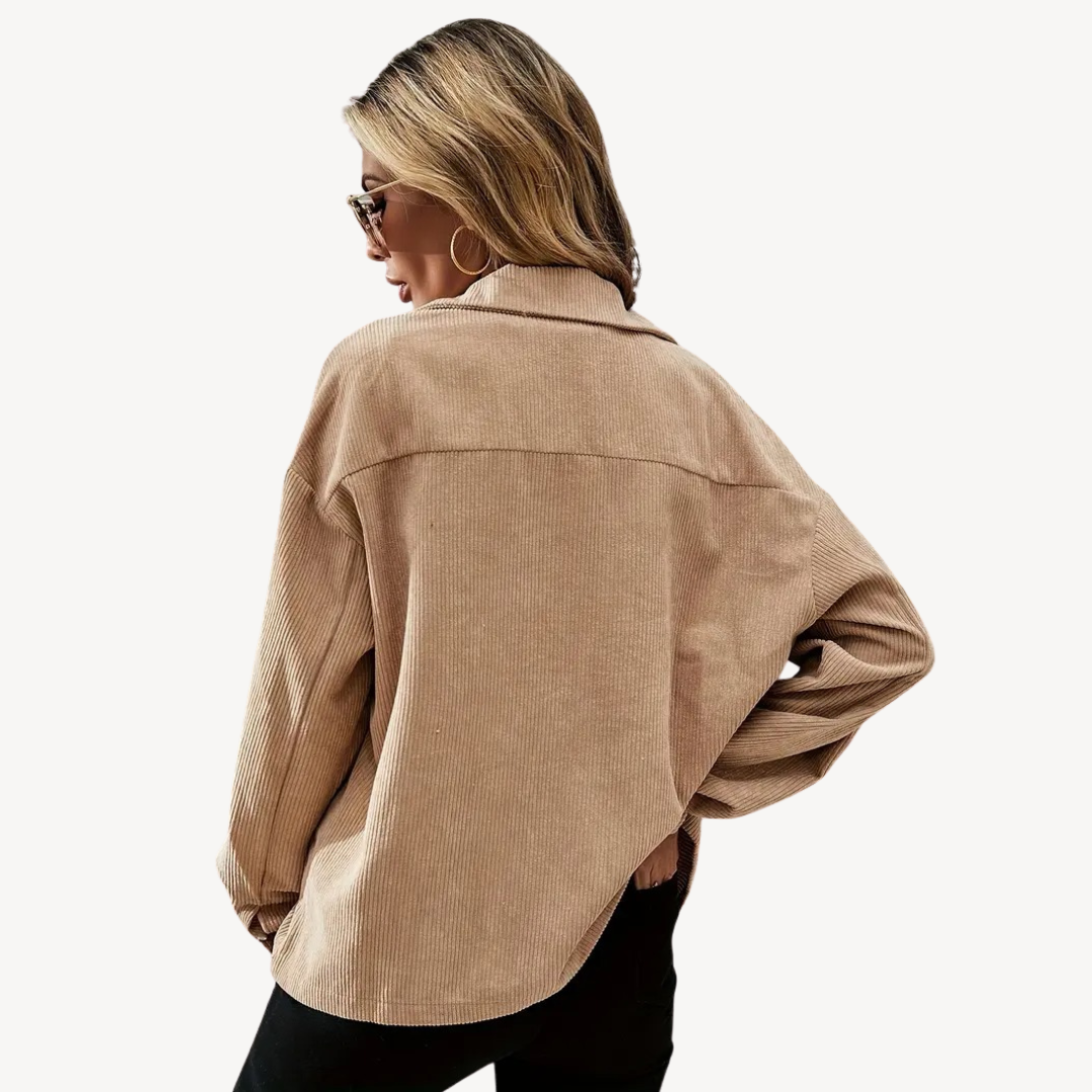 Heidi-Mode | Damen Cordjacke mit Knöpfen