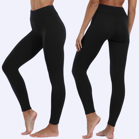 Elegante flauschige warme Leggings