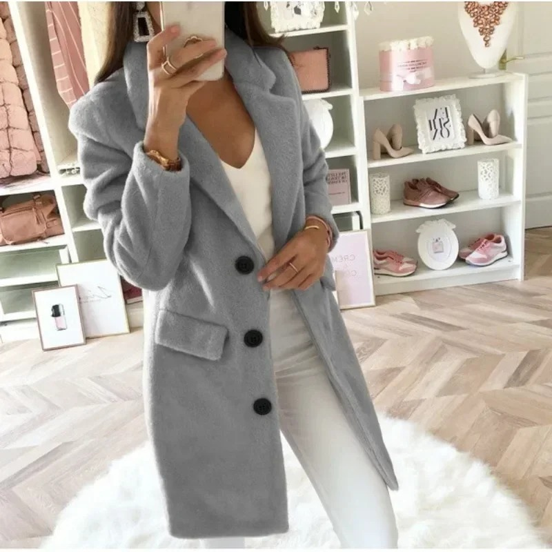 Elegante Midi-Trenchcoat Damen