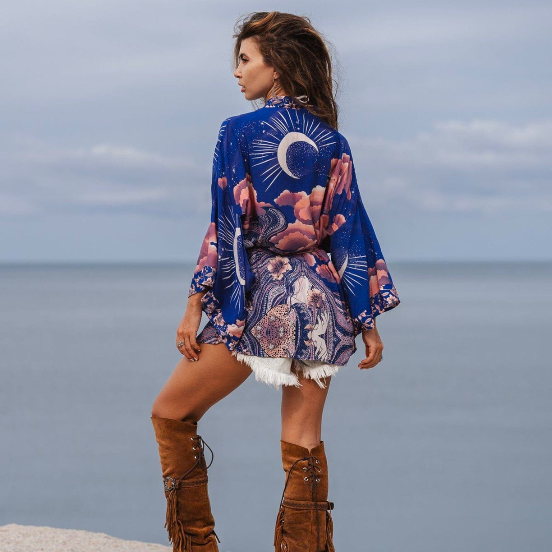 Heidi-Mode | Blaumond Damen Kimono