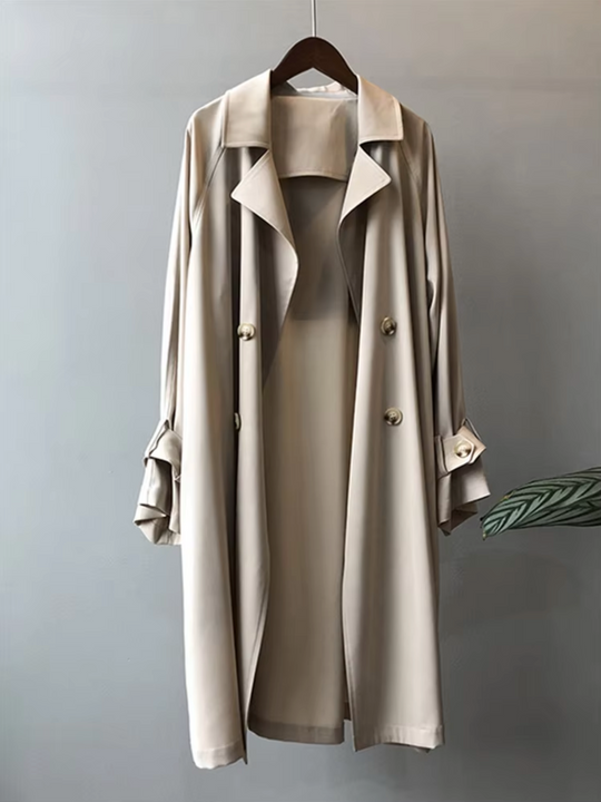 Heidi-Mode | Damen Langer Wasserdichter Trenchcoat Lässig