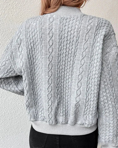 Heidi-Mode | Kuschelige Weste mit Kabelmuster für Damen