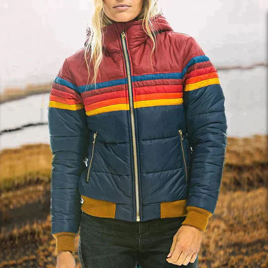 Heidi-Mode | Retro Parka mit Kunstfellkapuze