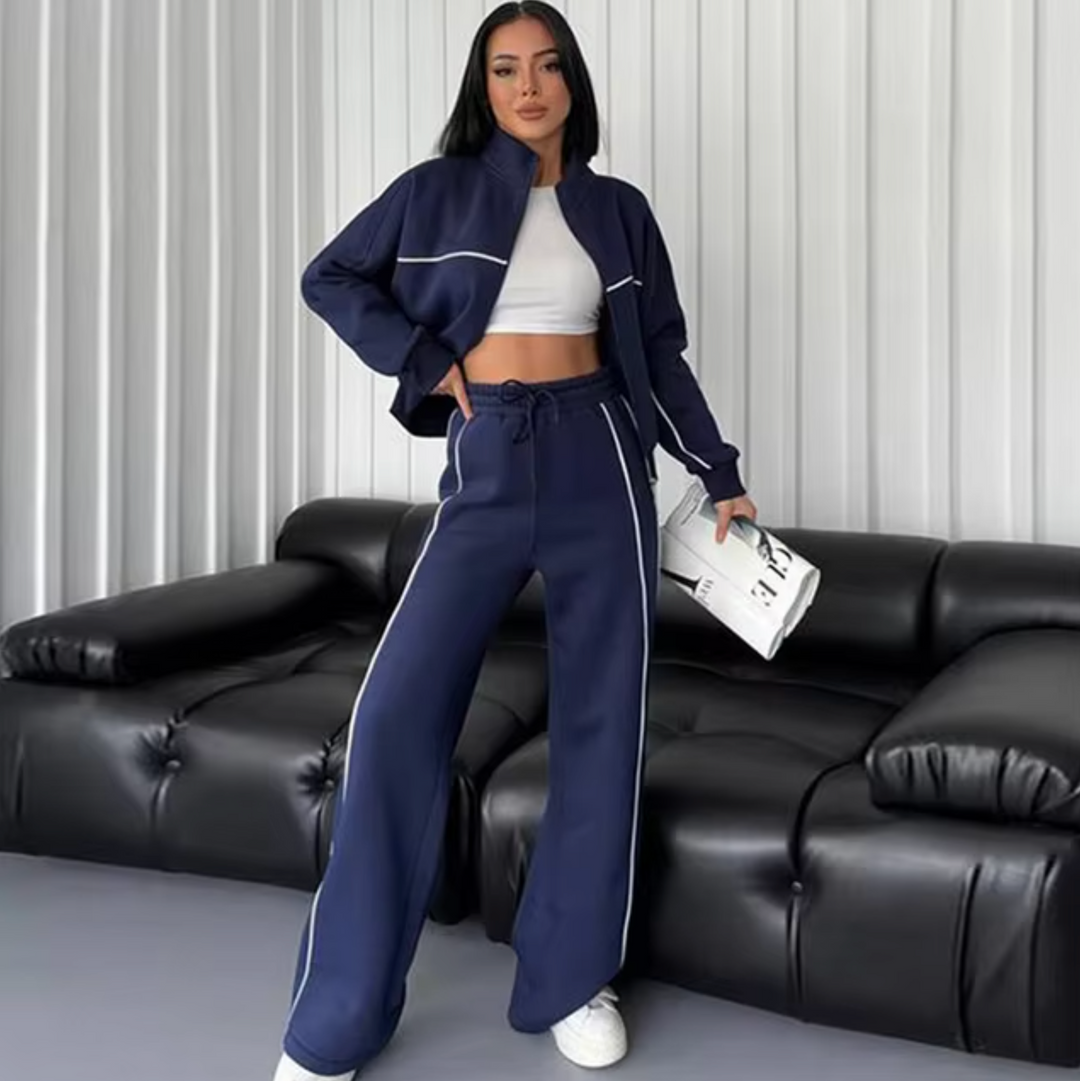 Heidi-Mode | High Neck Cardigan und Hose Set