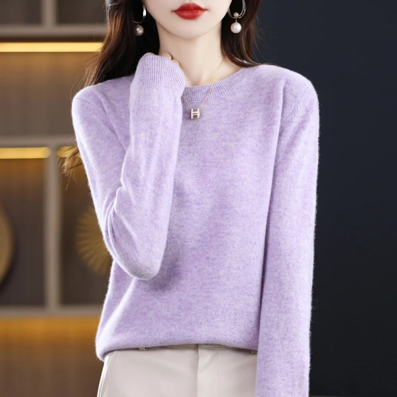 Heidi-Mode | Kaschmir Pullover Damen Klassischer Rundhals, Weich & Stylisch