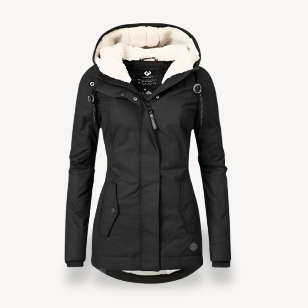 Heidi-Mode | Damen Wasserdichte Winterjacke mit Kapuze