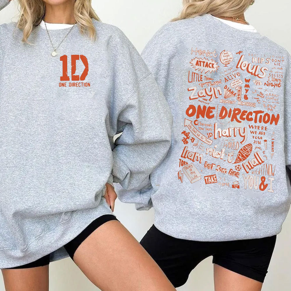 Heidi Mode | One Direction Crewneck Hoodie Alle Alben