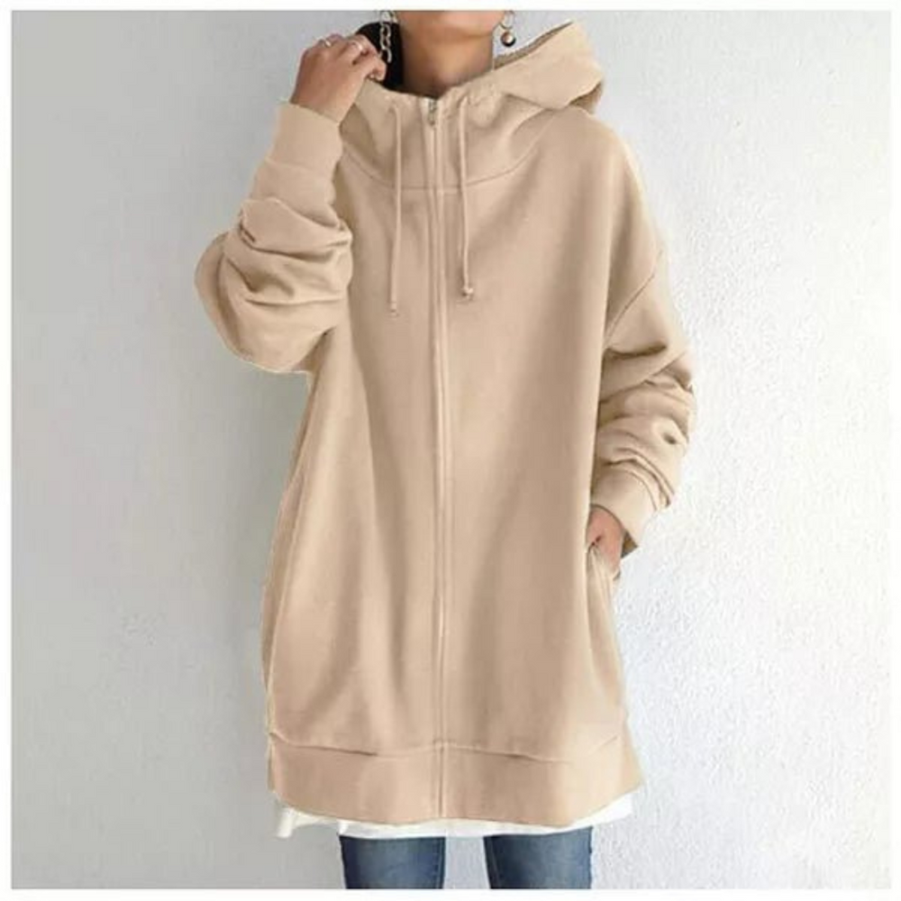 Heidi-Mode | Damen Lange Hoodie Warm