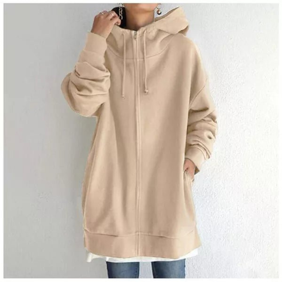 Heidi-Mode | Damen Lange Hoodie Warm