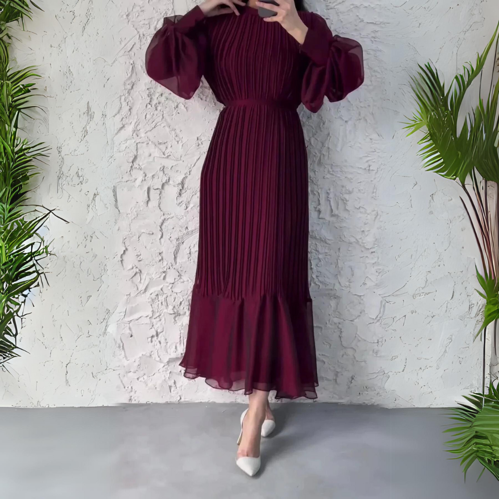 Heidi-Mode | Plissee Elegantes Kleid