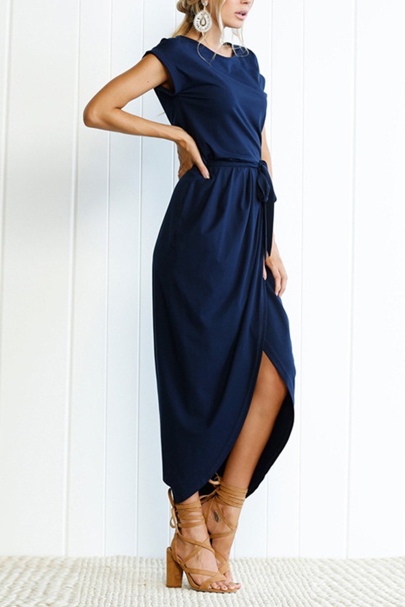 Heidi-Mode | Weiches Midikleid mit Schlitz Izora