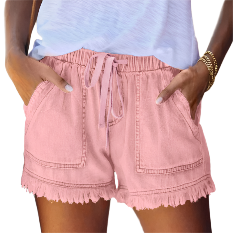 Heidi-Mode | High-Waist Denim-Shorts