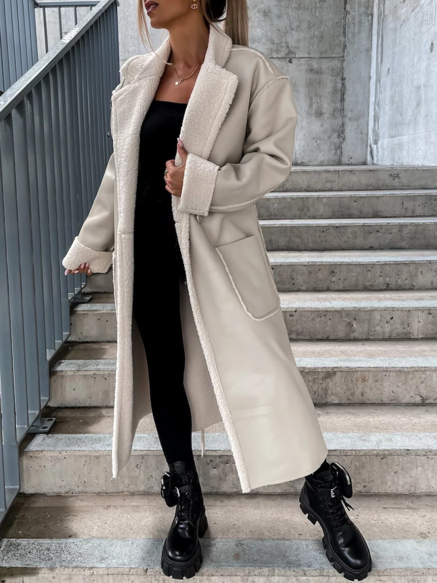 HeidiMode | Eleganter Und Qualitativ Hochwertiger Langer Ledermantel