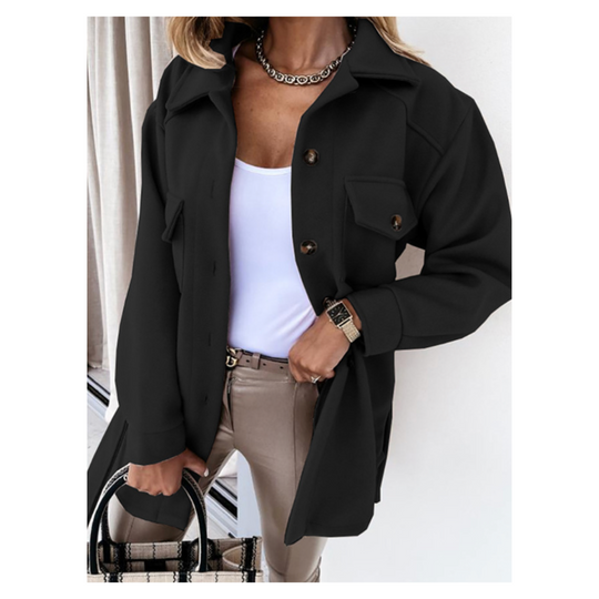 Heidi-Mode | Damen Knopf Daunen Winter Jacke Warme