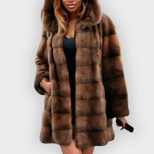 Heidi-Mode | Trenchcoat Kunstpelz