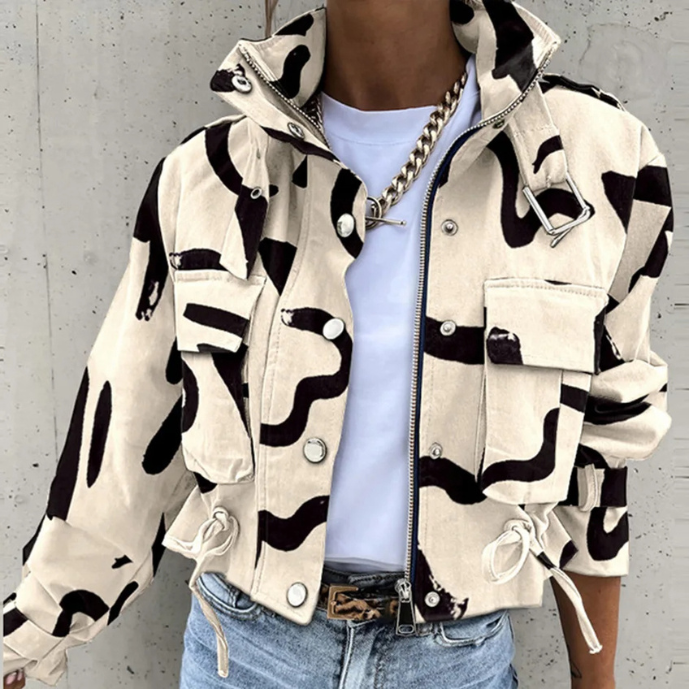 Heidi-Mode | Moderne Jacke mit Kordelzug für Damen