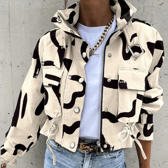 Heidi-Mode | Moderne Jacke mit Kordelzug für Damen