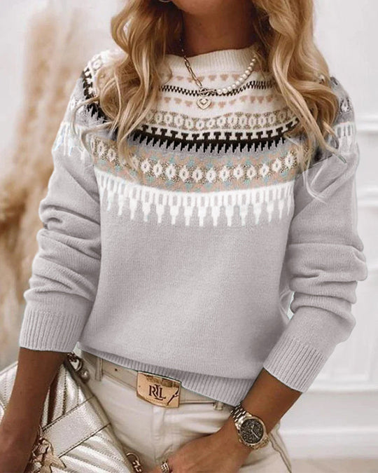 Stilvolle gebeizte Boho Pullover