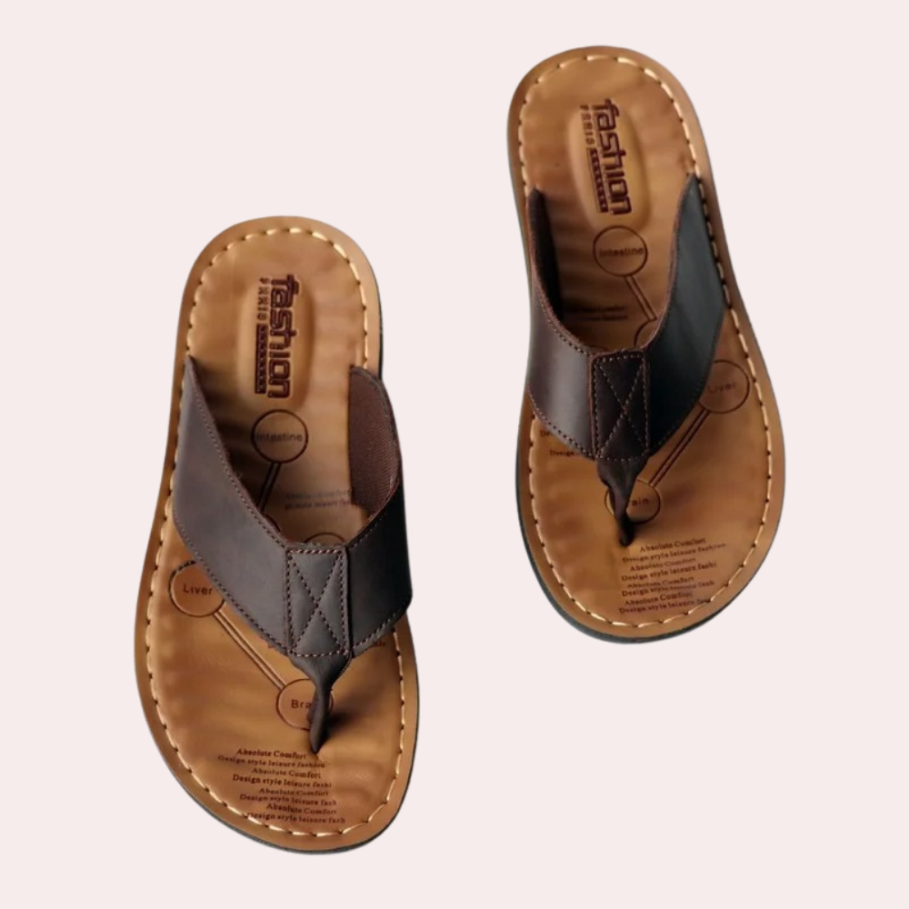 Heidi-Mode | Bequeme Herren Leder Slipper Komfortabel & Stilvoll Im Sommer