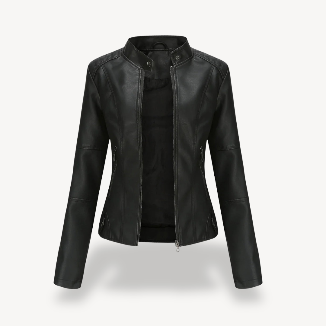 Heidi-Mode | Damen Kunstleder Bikerjacke