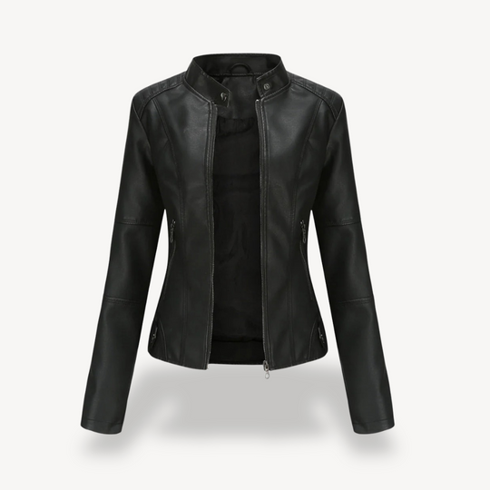 Heidi-Mode | Damen Kunstleder Bikerjacke