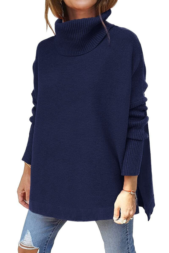 Heidi-Mode | Damen Winter Rollkragenpullover Lang