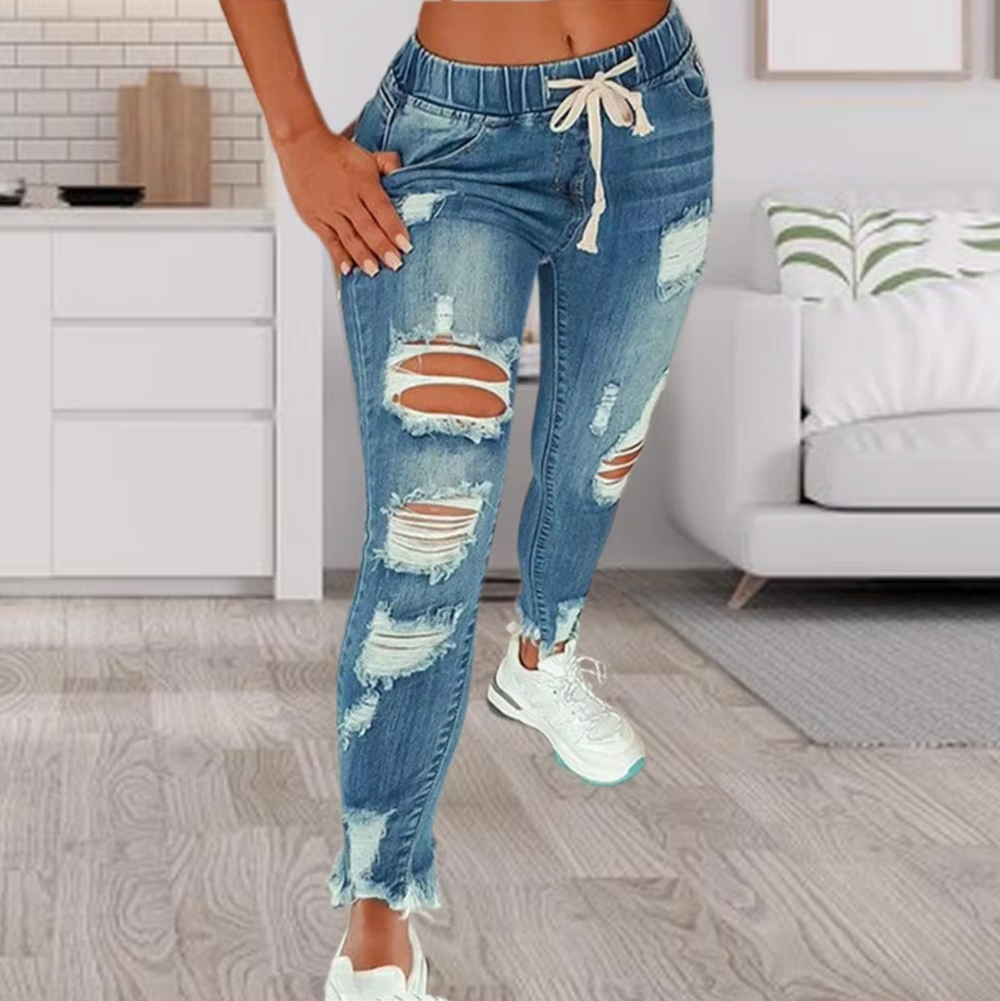 Heidi-Mode | Kaputte Baumwoll-Denim-Jeans