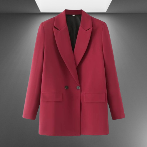 Damen-Doppelreihiger Blazer für das Büro, Vintage-Mantel