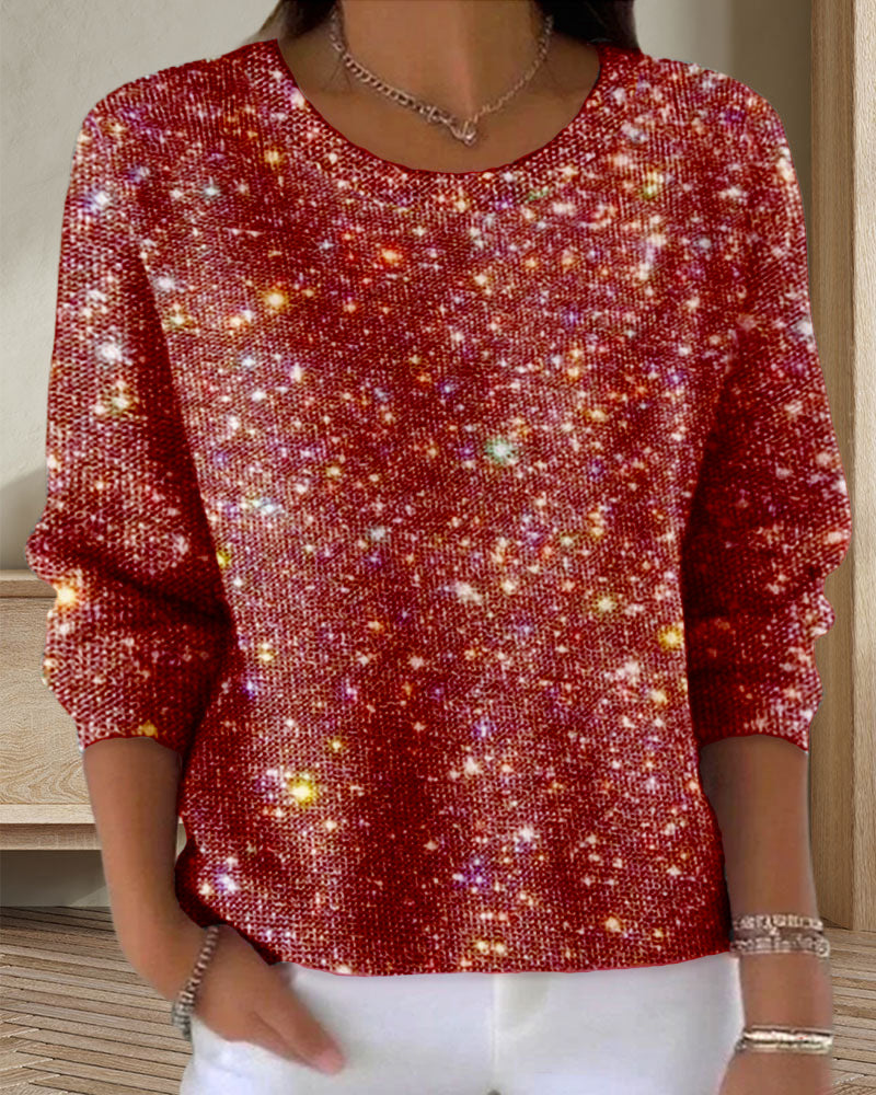 Heidi-Mode | Sweatshirt mit Rundhalsausschnitt