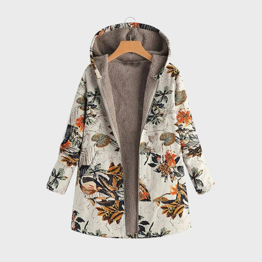 Heidi-Mode | Stylische Blumen Fleecejacke