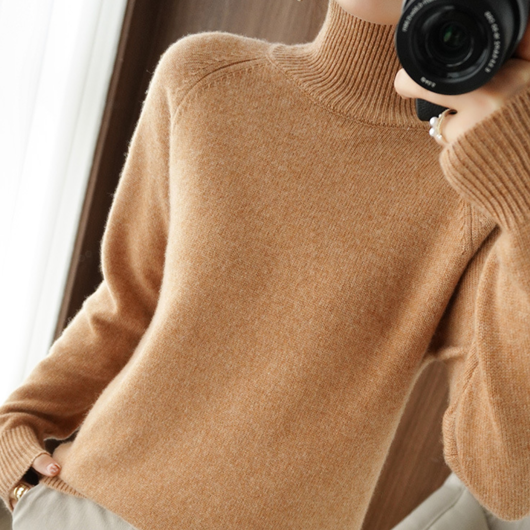 Heidi-Mode | Rollkragen Pullover aus Merinowolle