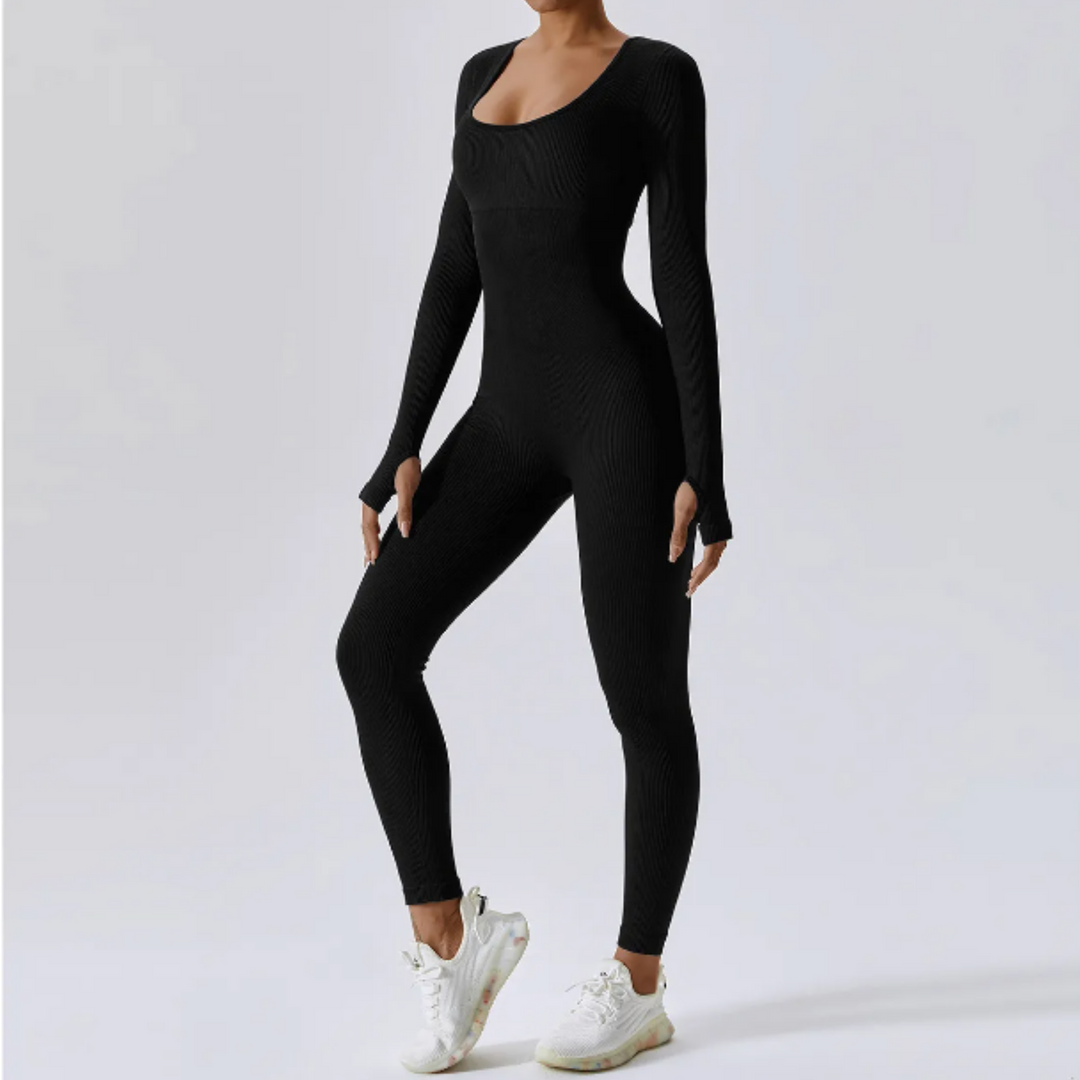 Heidi-Mode | Sleeksculpt Langarm Jumpsuit