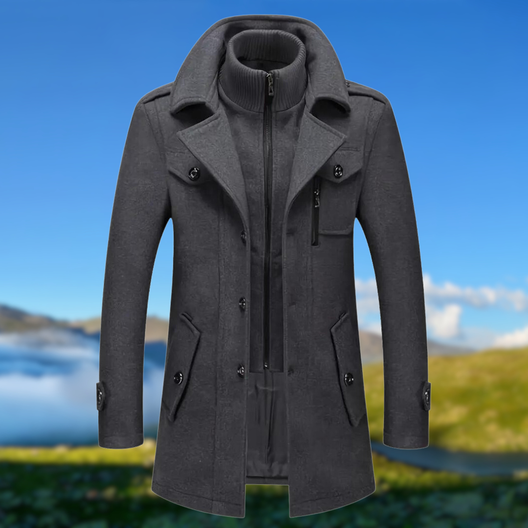 Jacke mit doppeltem Kragen