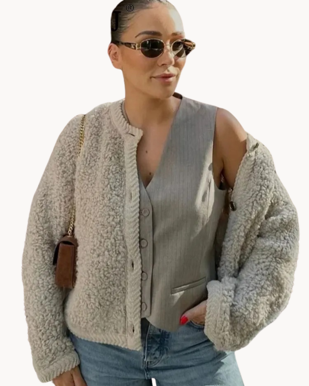 Heidi-Mode | Gemütlich Elegantes Design Damen Strickjacke