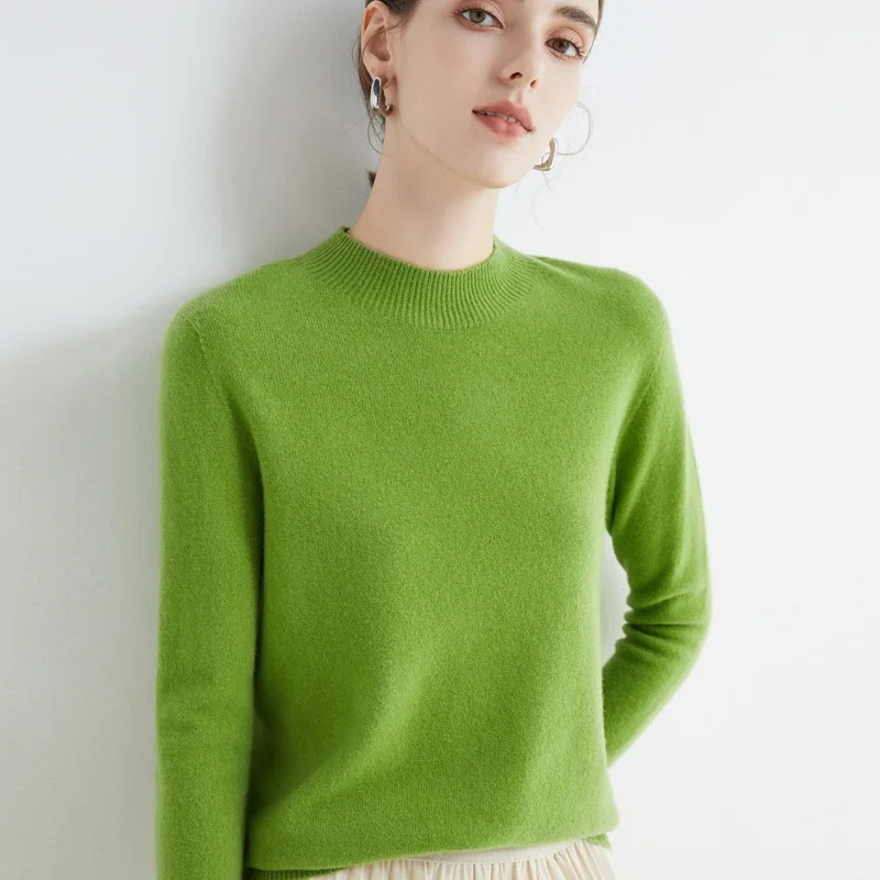 Heidi-Mode | Damen Rollkragenpullover Klassische Weiche Strickware Warm und Elegant Rollkragenpullover Damen