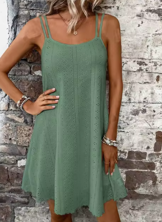 Heidi-Mode | Ladies Summer Belt A-Line Dress