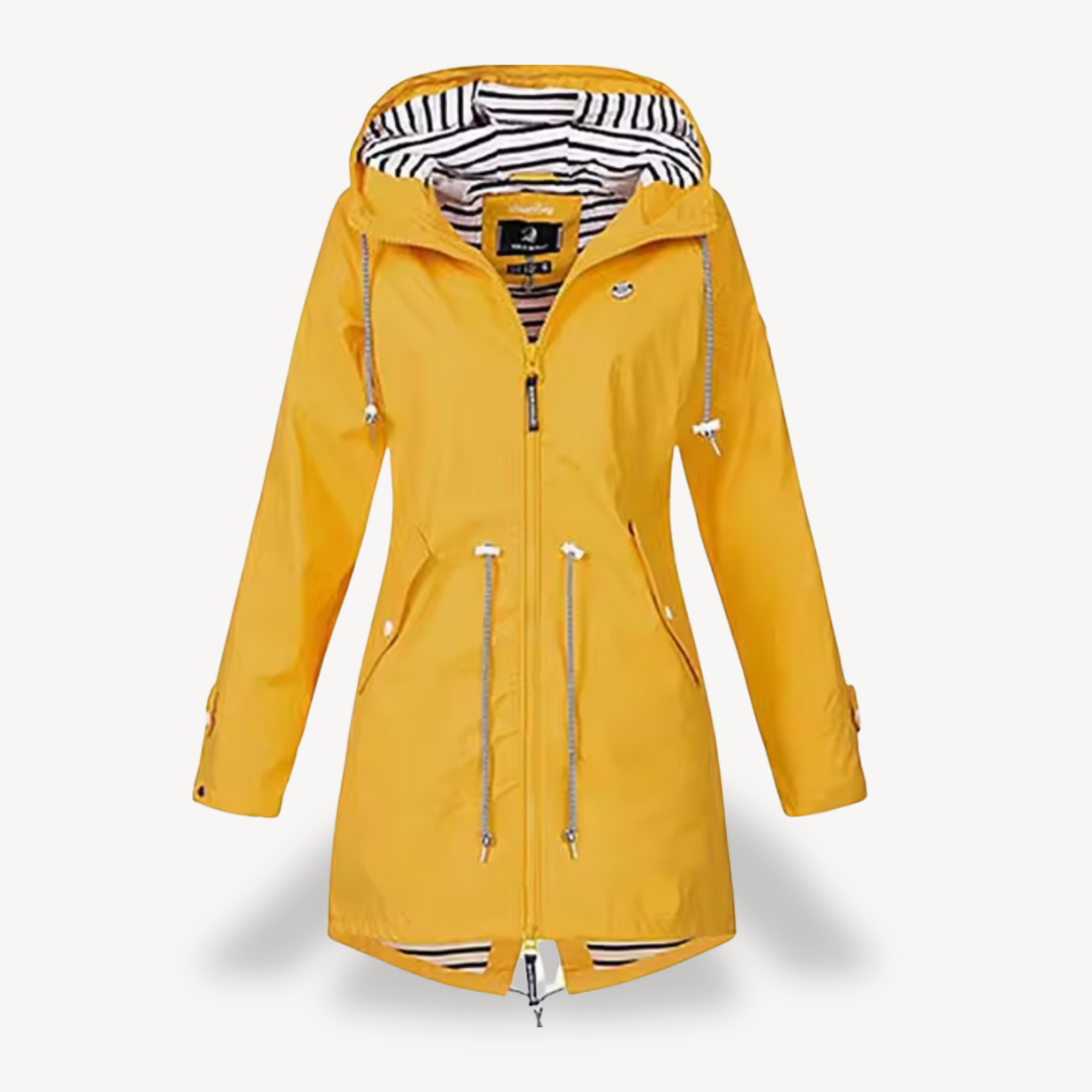 Heidi-Mode | Damen Wasserdichte Kapuzenregenjacke